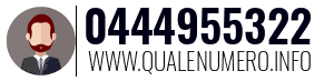 Numero di telefono 0444955322 0444955322