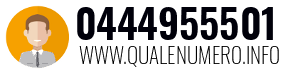 Numero di telefono 0444955501 0444955501