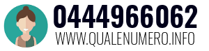 Numero di telefono 0444966062 0444966062