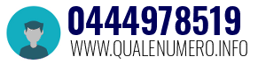 Numero di telefono 0444978519 0444978519