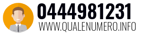 Numero di telefono 0444981231 0444981231