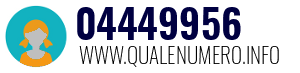 Numero di telefono 04449956 04449956