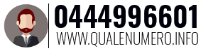 Numero di telefono 0444996601 0444996601