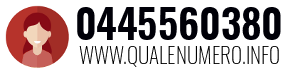 Numero di telefono 0445560380 0445560380