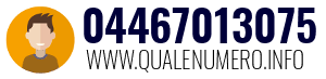 Numero di telefono 04467013075 04467013075