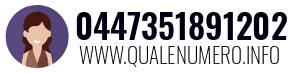 Numero di telefono 0447351891202 0447351891202