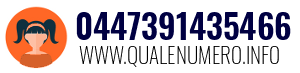 Numero di telefono 0447391435466 0447391435466