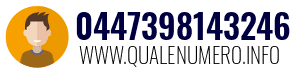 Numero di telefono 0447398143246 0447398143246