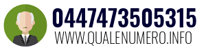 Numero di telefono 0447473505315 0447473505315
