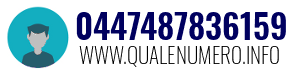 Numero di telefono 0447487836159 0447487836159