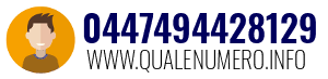Numero di telefono 0447494428129 0447494428129