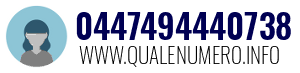 Numero di telefono 0447494440738 0447494440738