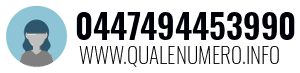 Numero di telefono 0447494453990 0447494453990
