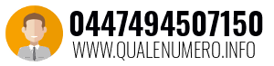 Numero di telefono 0447494507150 0447494507150