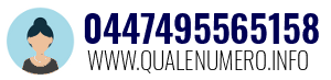 Numero di telefono 0447495565158 0447495565158