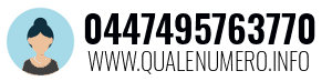 Numero di telefono 0447495763770 0447495763770