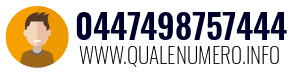 Numero di telefono 0447498757444 0447498757444