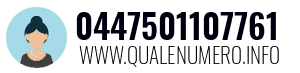 Numero di telefono 0447501107761 0447501107761