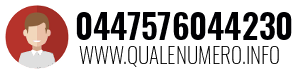 Numero di telefono 0447576044230 0447576044230