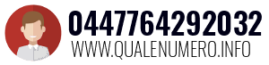 Numero di telefono 0447764292032 0447764292032