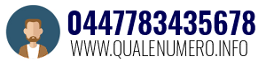 Numero di telefono 0447783435678 0447783435678