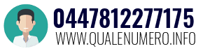 Numero di telefono 0447812277175 0447812277175