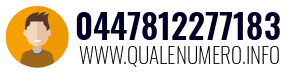 Numero di telefono 0447812277183 0447812277183
