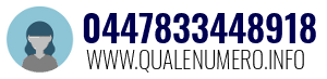 Numero di telefono 0447833448918 0447833448918