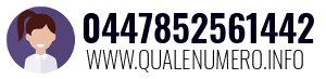 Numero di telefono 0447852561442 0447852561442