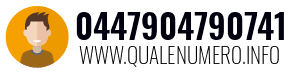 Numero di telefono 0447904790741 0447904790741