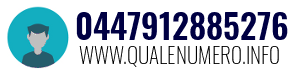 Numero di telefono 0447912885276 0447912885276