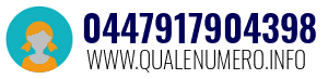 Numero di telefono 0447917904398 0447917904398