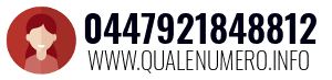 Numero di telefono 0447921848812 0447921848812