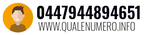 Numero di telefono 0447944894651 0447944894651