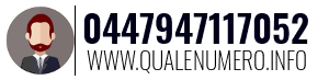 Numero di telefono 0447947117052 0447947117052