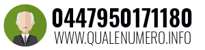 Numero di telefono 0447950171180 0447950171180