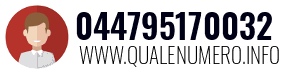 Numero di telefono 044795170032 044795170032