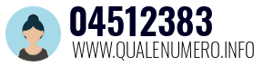 Numero di telefono 04512383 04512383