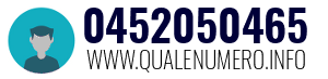 Numero di telefono 0452050465 0452050465