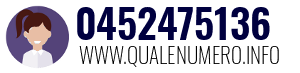 Numero di telefono 0452475136 0452475136