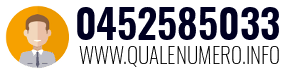 Numero di telefono 0452585033 0452585033