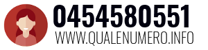 Numero di telefono 0454580551 0454580551