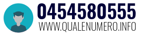 Numero di telefono 0454580555 0454580555