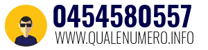 Numero di telefono 0454580557 0454580557