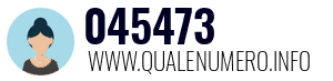 Numero di telefono 045473 045473