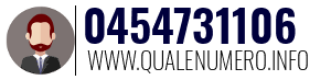 Numero di telefono 0454731106 0454731106
