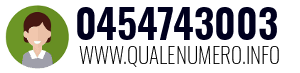 Numero di telefono 0454743003 0454743003