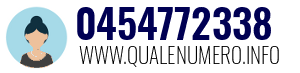 Numero di telefono 0454772338 0454772338