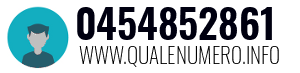 Numero di telefono 0454852861 0454852861