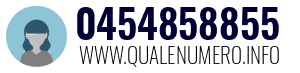 Numero di telefono 0454858855 0454858855